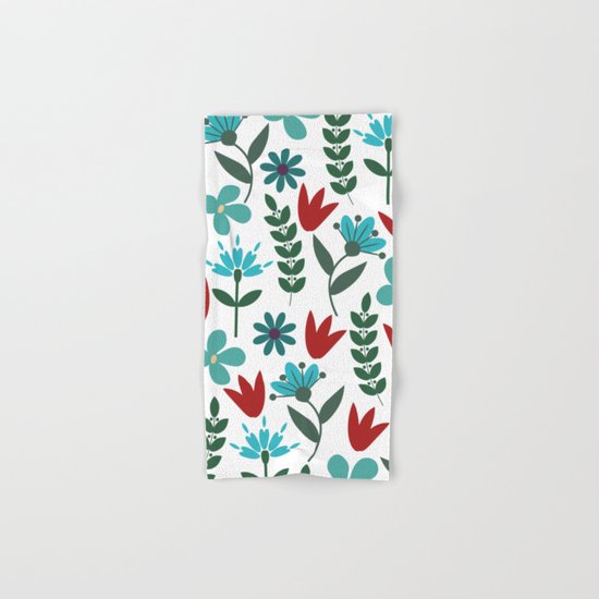 Flower Pattern VIII Hand & Bath Towel