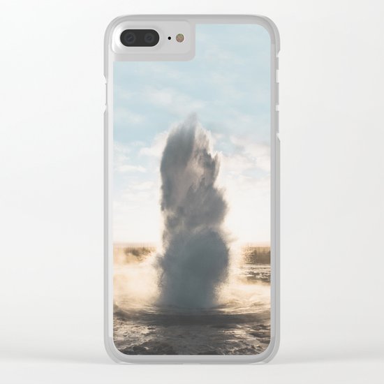 Geysir, Iceland II Clear iPhone Case