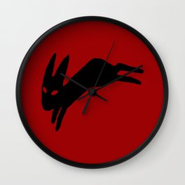 Black Rabbit Wall Clock