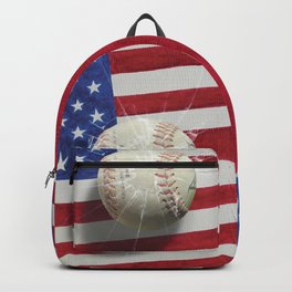 Baseball - New York, New York Backpack | Watercolor, Pop Art, Digital, Graphicdesign, Acrylic, Vintage, Mixed Media, Sports, Game 