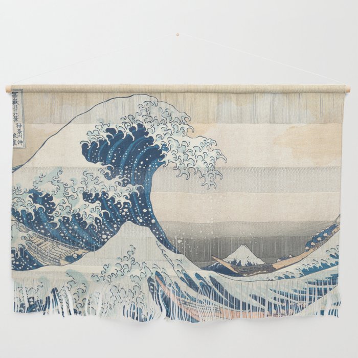 The Great Wave Off Kanagawa by Katsushika Hokusai Thirty Six Views of Mount Fuji - The Great Wave Wall Hanging