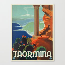 Vintage poster - Taormina Canvas Print