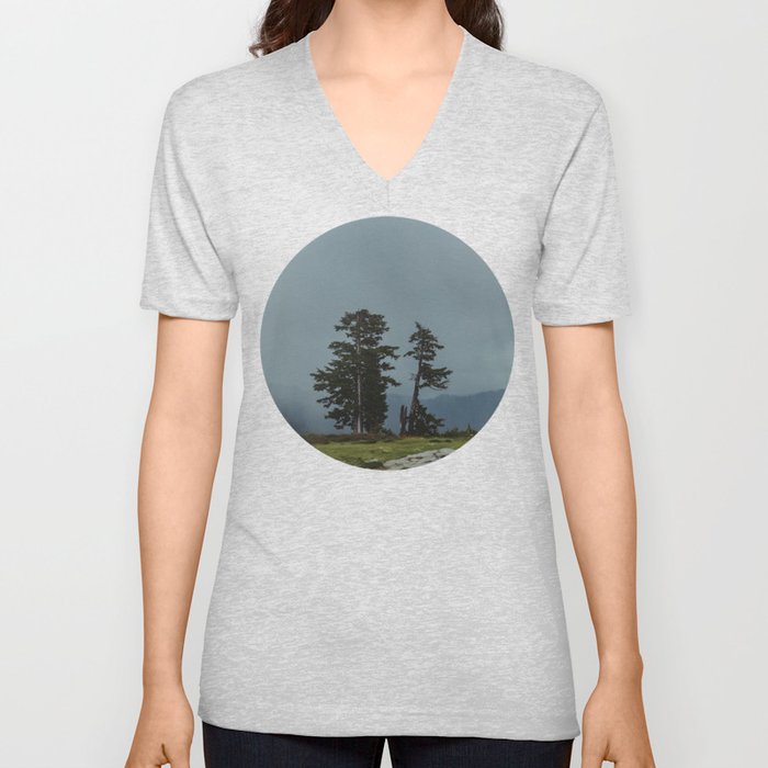 Magic Northwest Forest V Neck T Shirt