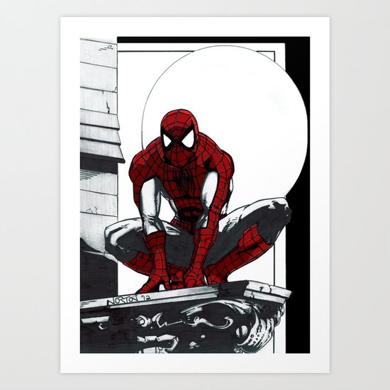 Spiderman Noir (Alt. Version) Art Print