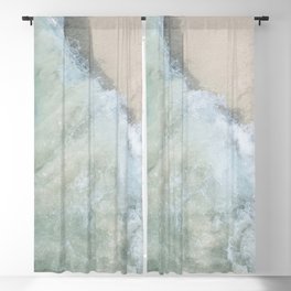 Caribbean Sea Foam Bliss #1 #ocean #wall #art #society6 Blackout Curtain