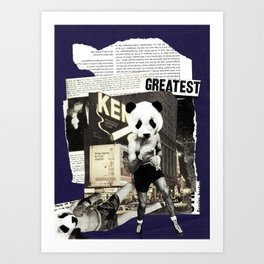 Panda Attack Art Print