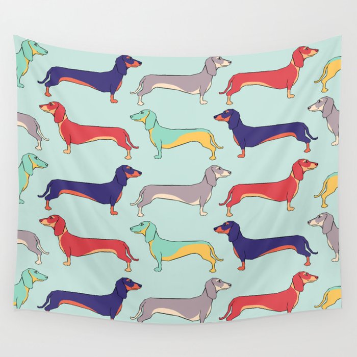 Dachshunds Wall Tapestry