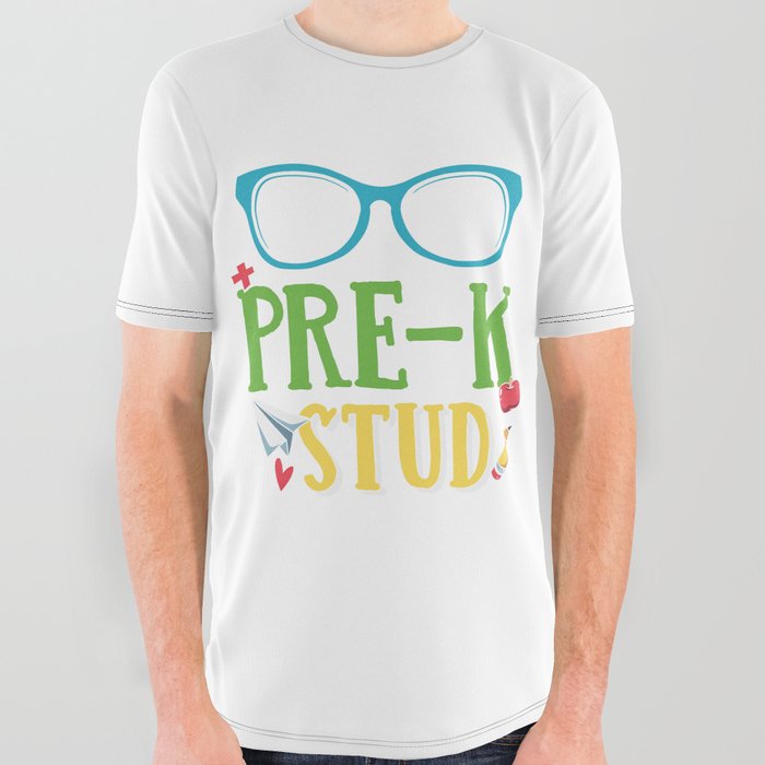 Pre-K Stud Funny All Over Graphic Tee