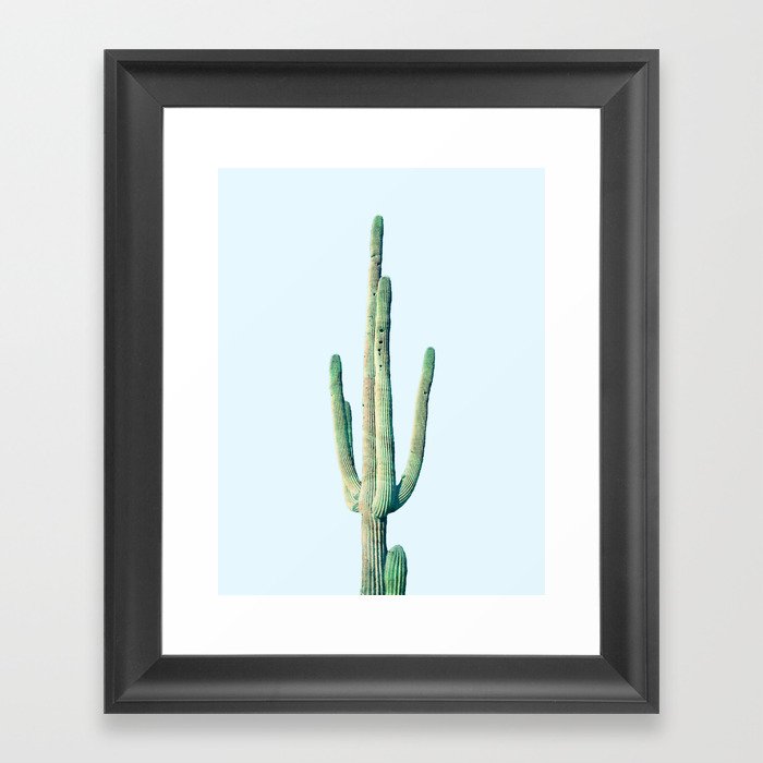 Loner Cactus #society6 #decor #buyart Framed Art Print