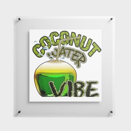 Coconut Water Vibe Floating Acrylic Print