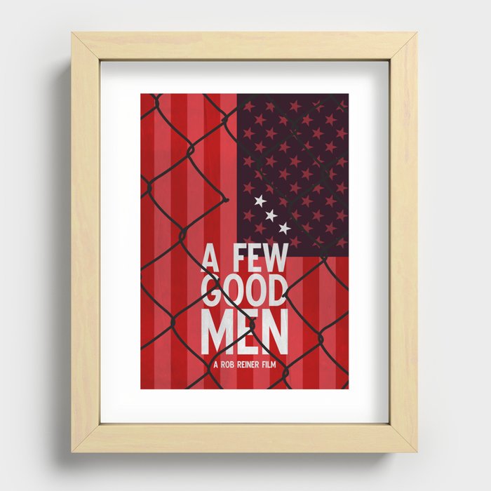 A Few Good Men - Minimalist Movie Poster Recessed Framed Print