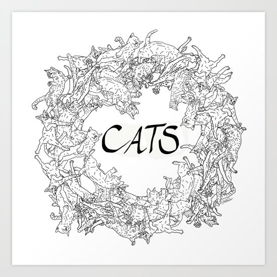 Cats Art Print