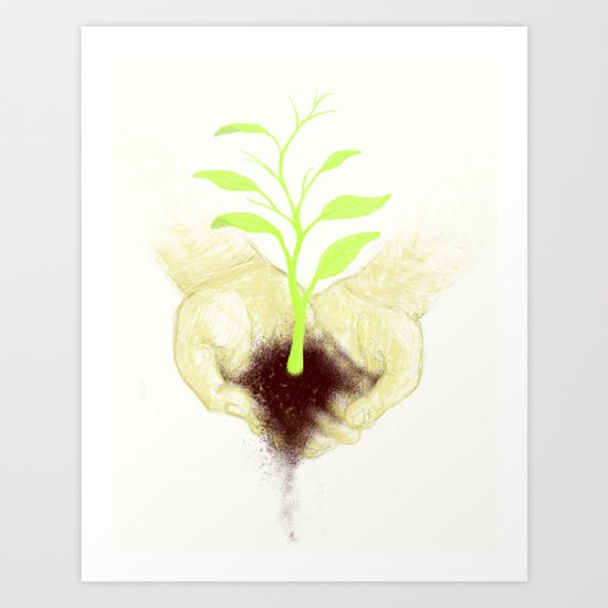 In your hands Art Print