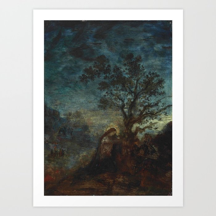 Gustave Moreau "Christ in the Garden of Olives" Art Print