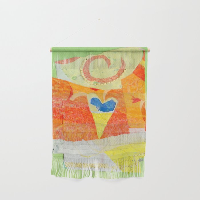Sunshine Heart Collage Wall Hanging
