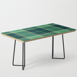 Green Square Pattern Coffee Table