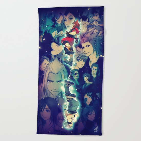 Kingdom Hearts Beach Towel