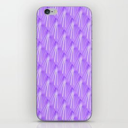 Art Deco Tropical Beach Palm Vacation Vector Purple Tones iPhone Skin