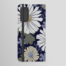 Daisies - Tan + Blue + Green Android Wallet Case