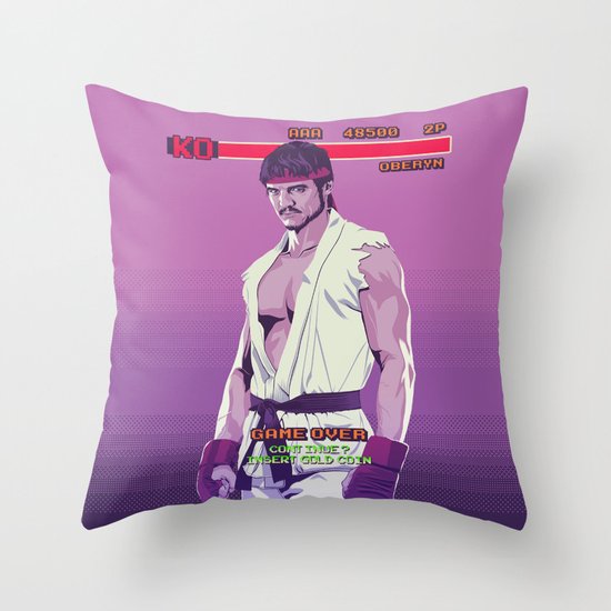 80/90s - Ob Throw Pillow