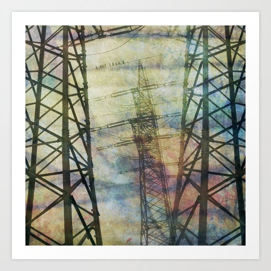 + pylons Art Print