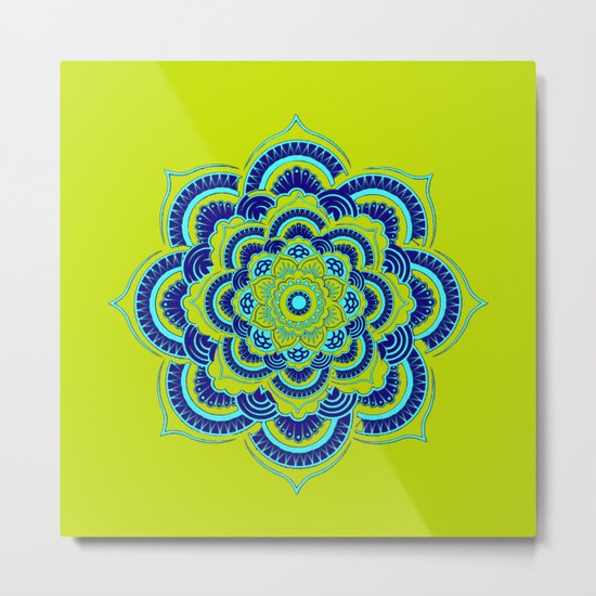 Namaste in Olive Metal Print