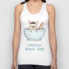 French Bowl Dog Unisex Tank Top