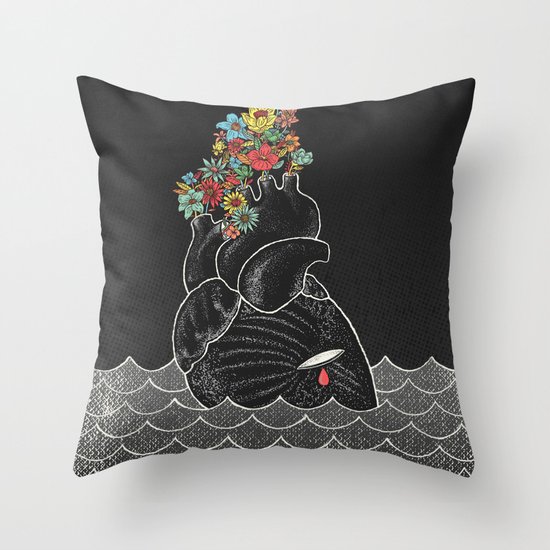 Drowning Throw Pillow