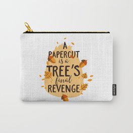 a papercut is a tree final Carry-All Pouch | Element, Wear, Branch, Graphicdesign, Nature, Vacation, Game, Plants, Tree, Summer 