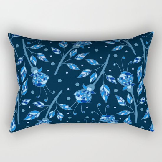 Night flowers Rectangular Pillow