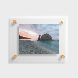 Sunrise in Monterosso Floating Acrylic Print