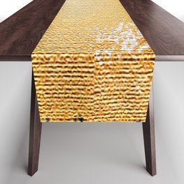 Stylish Yellow Thread pattern design Table Runner