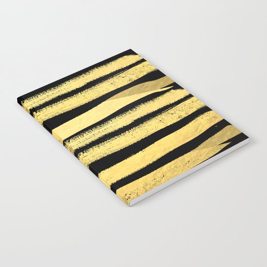 Sochie - black gold minimal black and white modern retro bold dramatic cell phone iphone case trendy Notebook
