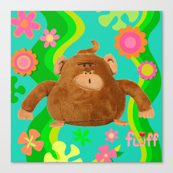 Cute Mod Monkey Canvas Print