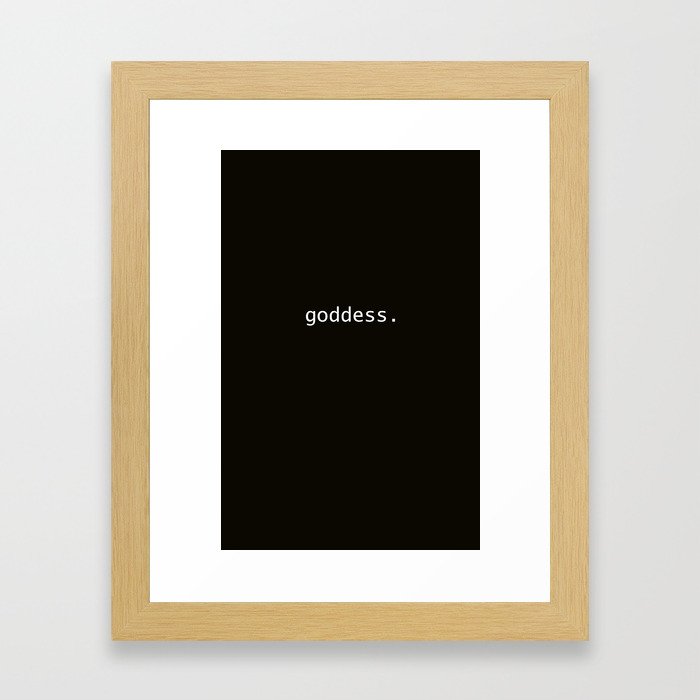 goddess Framed Art Print