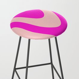 Magenta and Pink Zebra Abstract Marble Pattern Design Bar Stool
