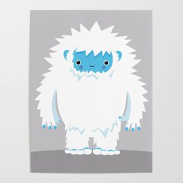 Kids Room Yeti – Illustration for the sleeping room of girls and boys Poster