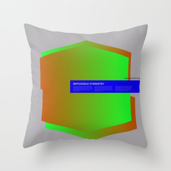 Impossible Symmetry - Ex Throw Pillow