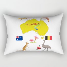 Australian icons Rectangular Pillow