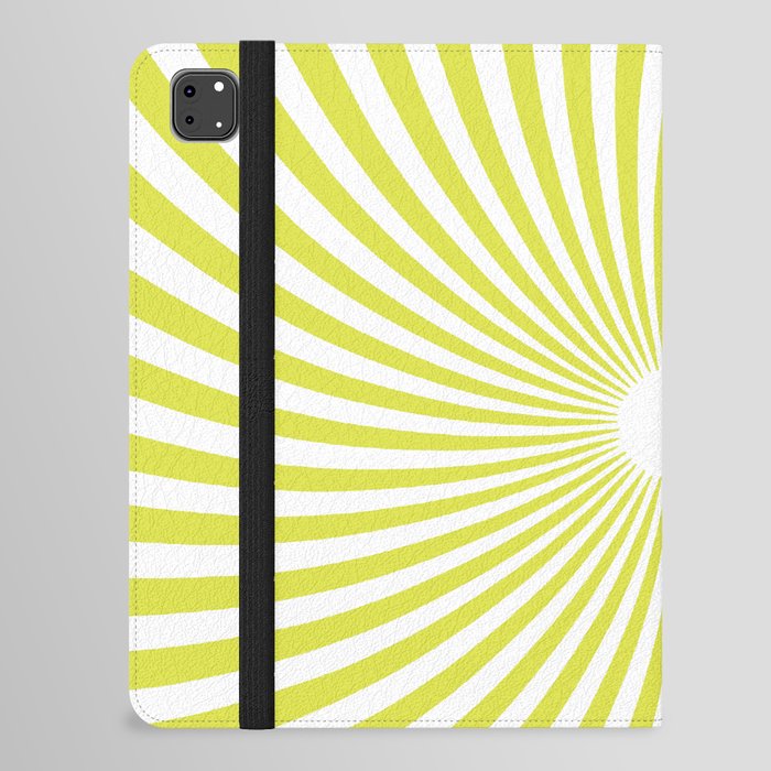 Yellow Twirl Psychedelic 60ies  iPad Folio Case