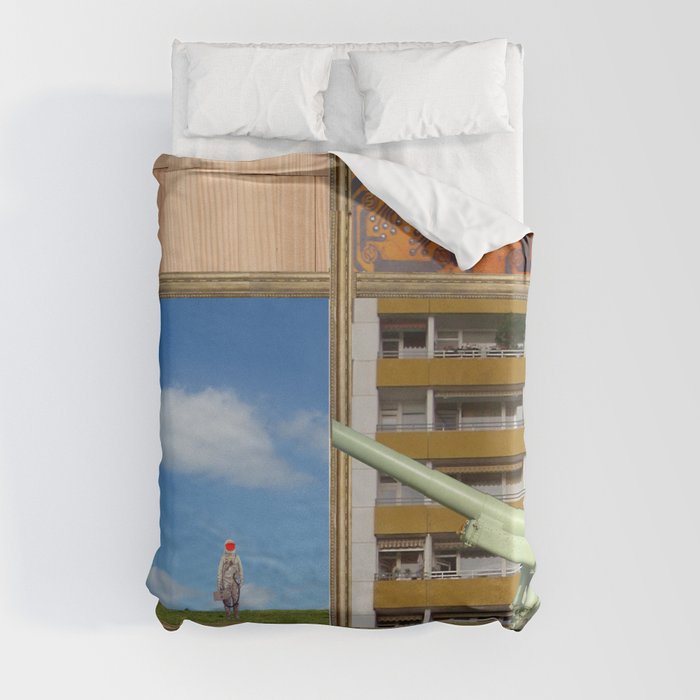 An der Schwelle zur Freiheit · a day with Magritte 2 Duvet Cover