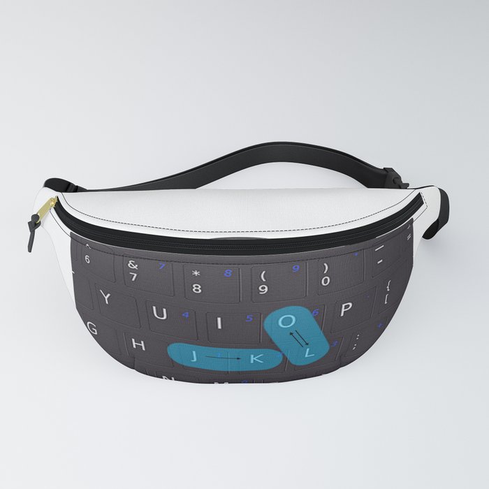 JK LOL keyboard closeup Fanny Pack by Justin.optimized Society6