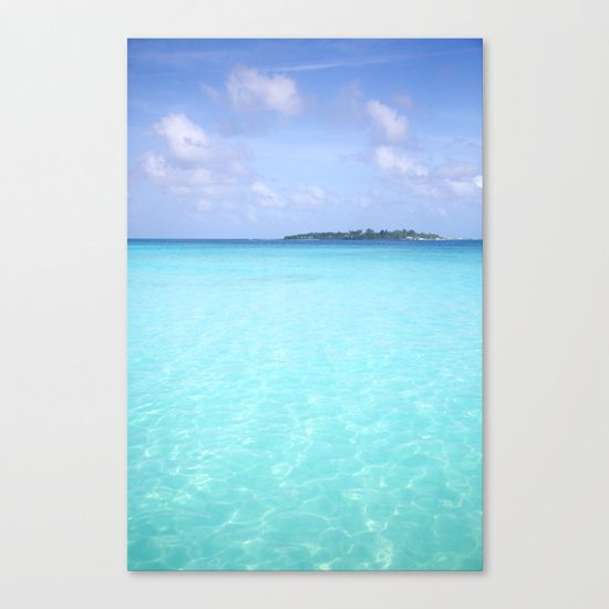 Aqua Water Island Dreams Canvas Print