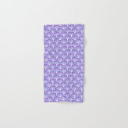 Purple Shell Art Deco Pattern Hand & Bath Towel