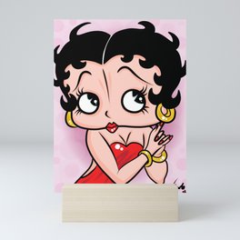Betty Boop OG by Art In The Garage Mini Art Print