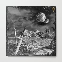 Decimation/Final Hope Metal Print | Chalk Charcoal, Pattern, Comic, Black And White, Oil, Graphite, Abstract, Vintage, Colored Pencil, Pop Art 