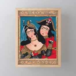 Qajar Dynasty Framed Mini Art Print