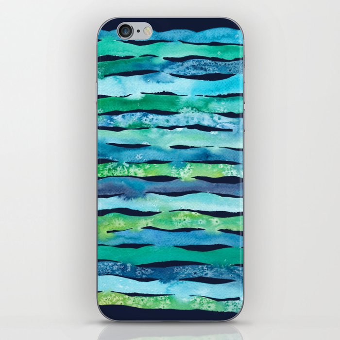 Smooth Current Navy iPhone Skin