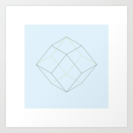 #87 Rhomboids – Geometry Daily Art Print