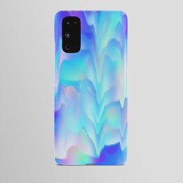 Abstract Waves of Color: Teal, Purple Android Case